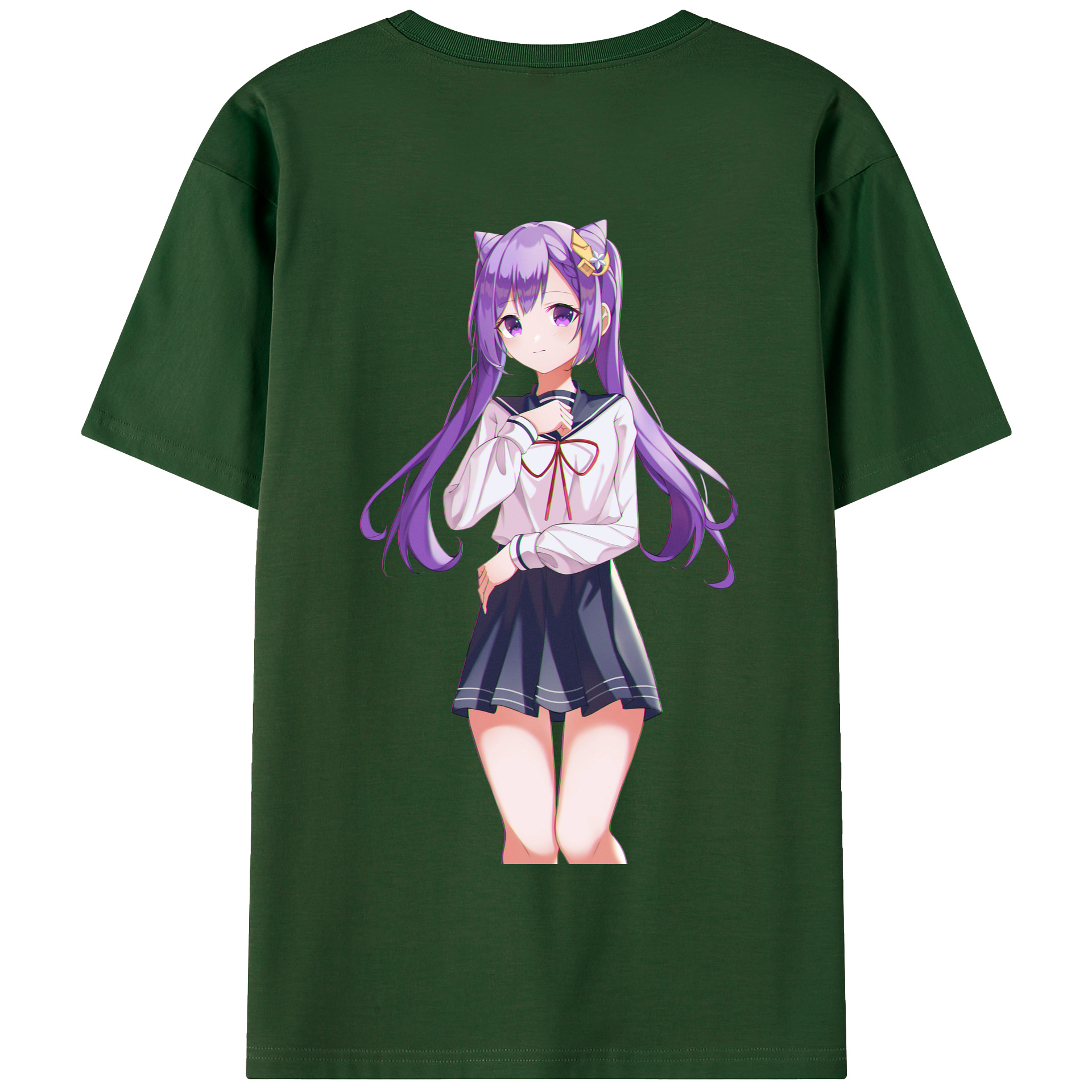 げんし神 刻晴 こくせい genshin Kokusei 綿100％半袖Tシャツ（背面プリント）